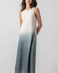 Ombre Jewel Neck Tank Dress Vine Ombre Dresses - Midi Lilla P 