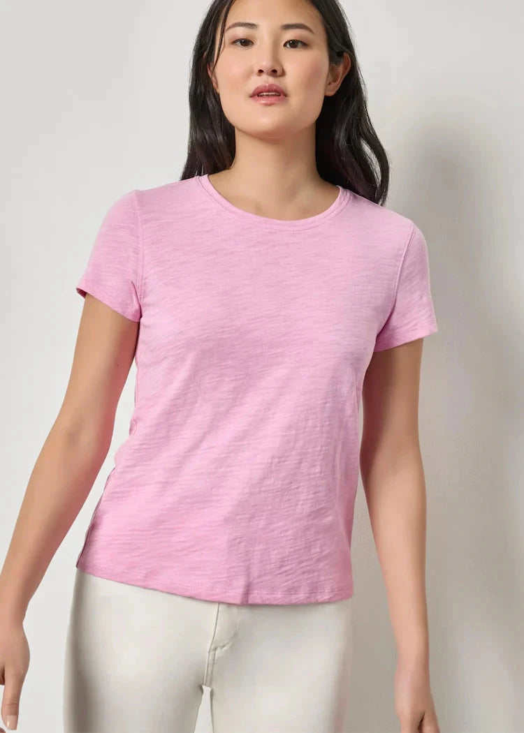 Short Sleeve Back Seam Crewneck Taffy Tops - Tees Lilla P 