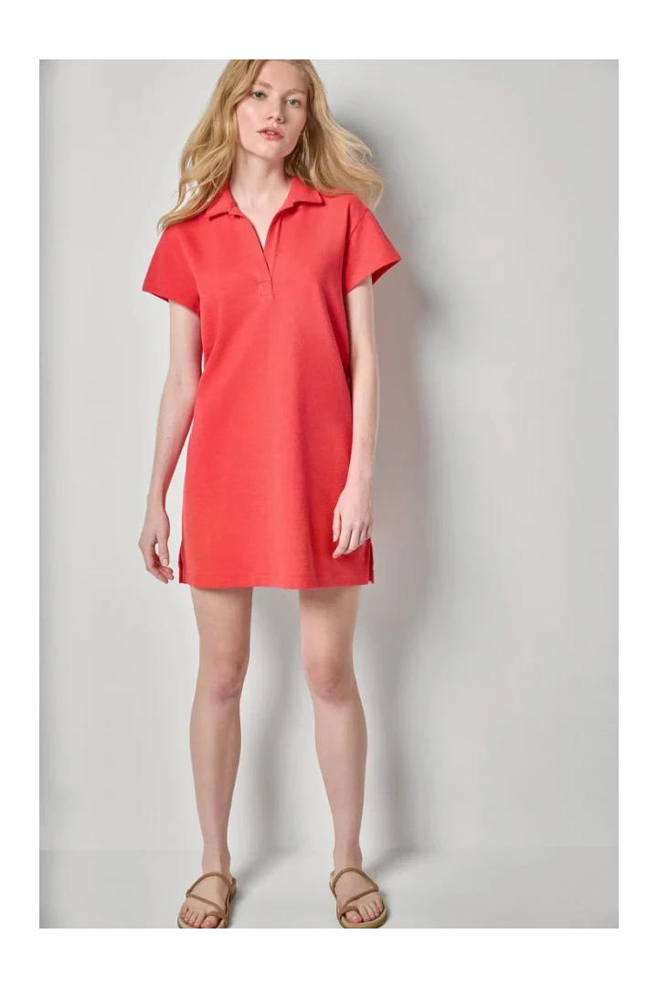 Textured Terry Tunic Dress Zinnia Dresses - Short Lilla P 