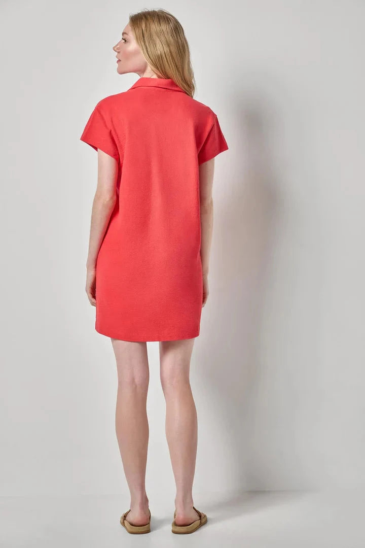 Textured Terry Tunic Dress Zinnia Dresses - Short Lilla P 