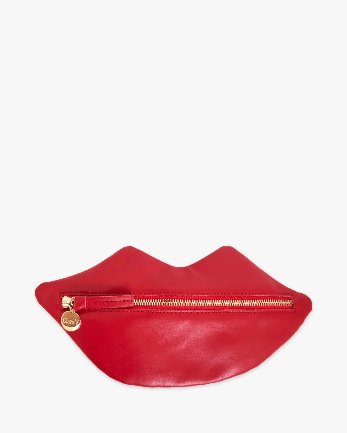 Lips Flat Clutch Red Clutch Clare V. 