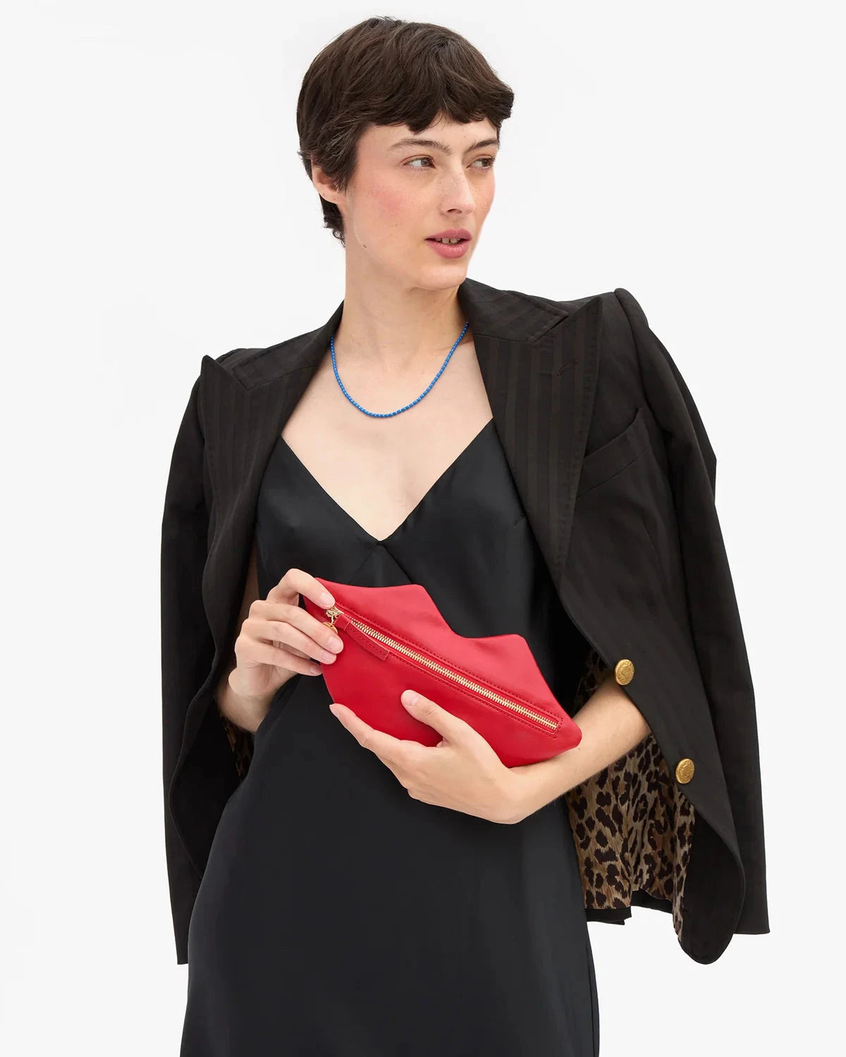 Lips Flat Clutch Red Clutch Clare V. 