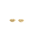 Lips Stud Earrings Gold
