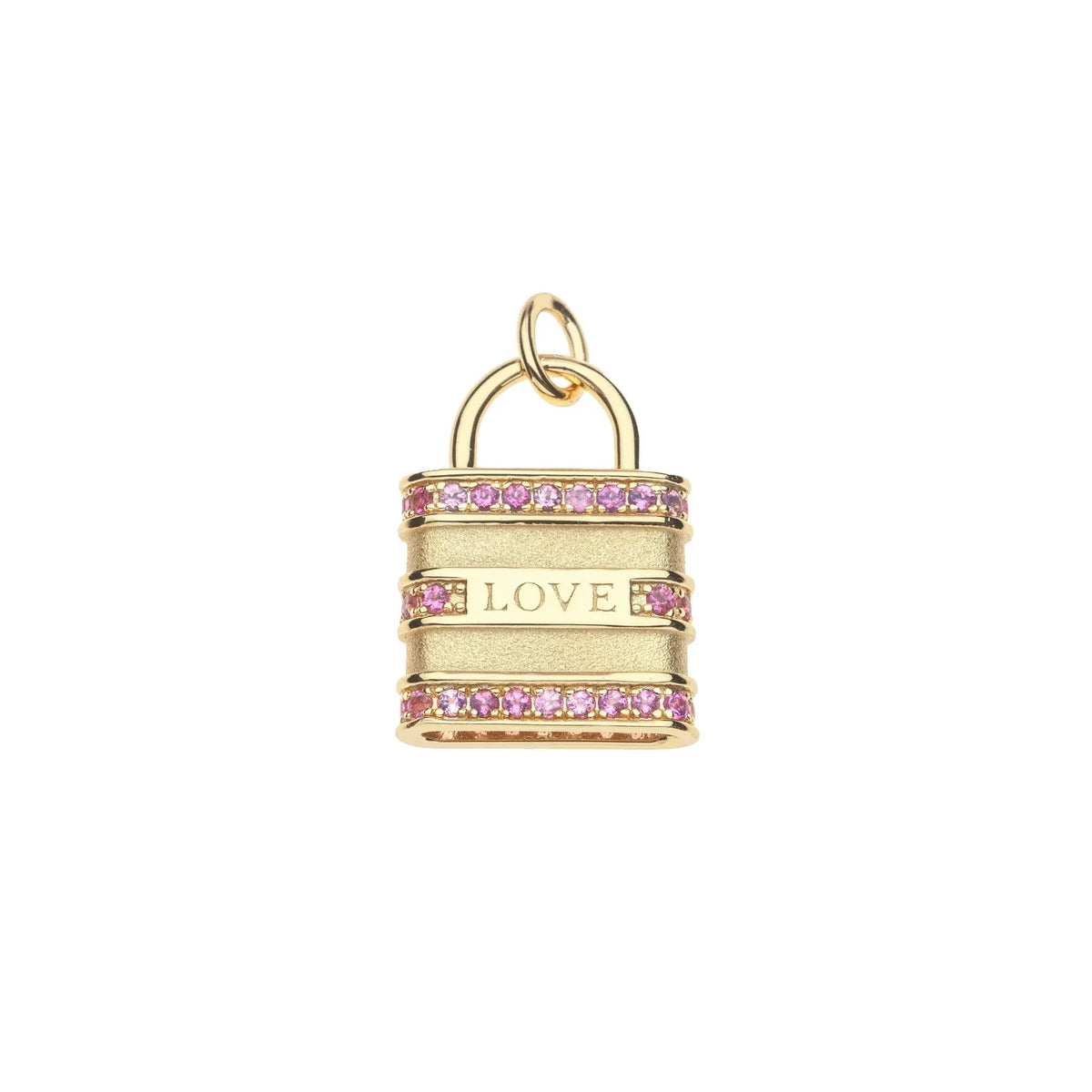 Locked Up In Love Pendant 16-18" Classic Rolo Necklaces Jane Win 