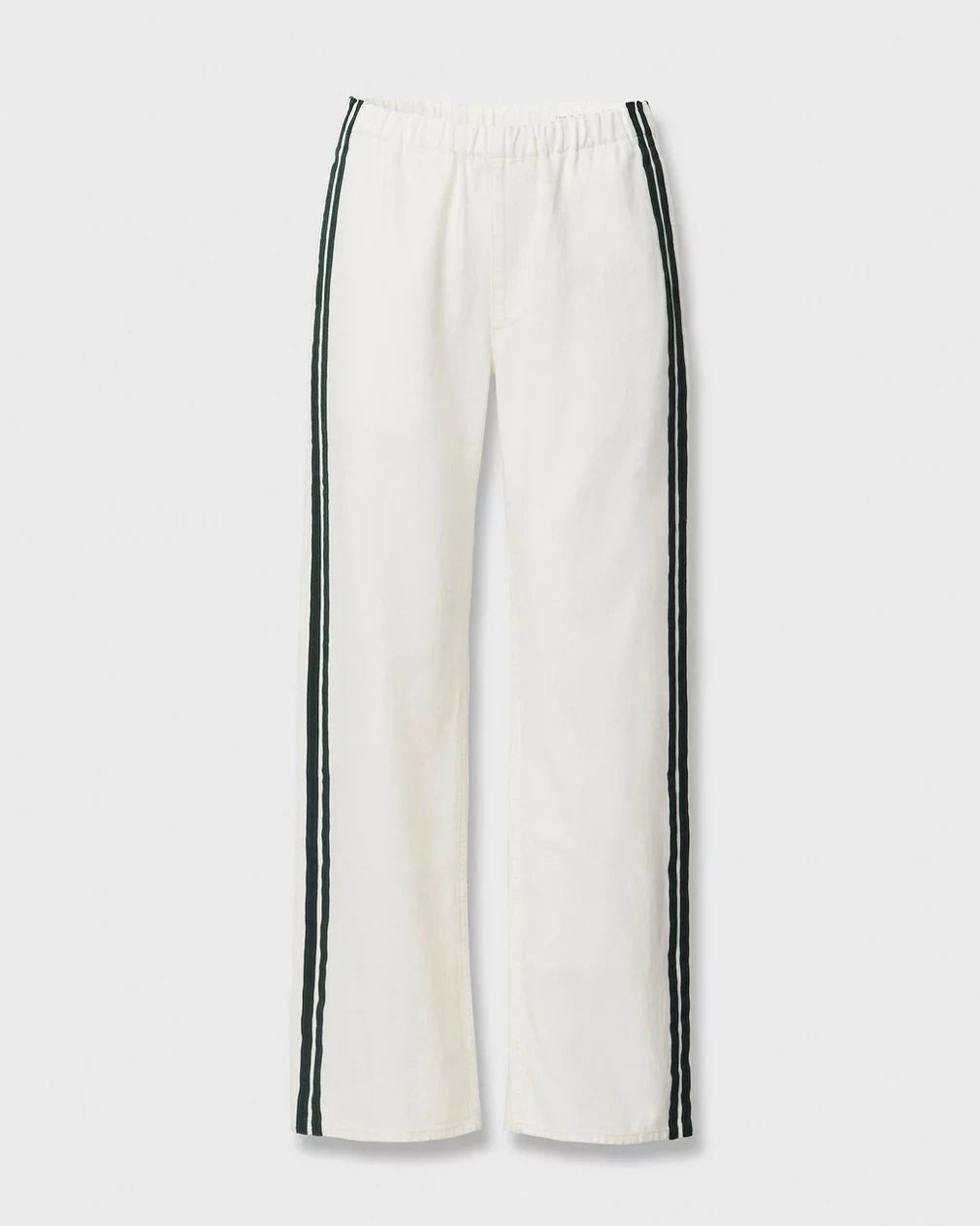 Logan Pull On Track Pant Whitesport Denim - Flare & Wide Leg rag & bone 