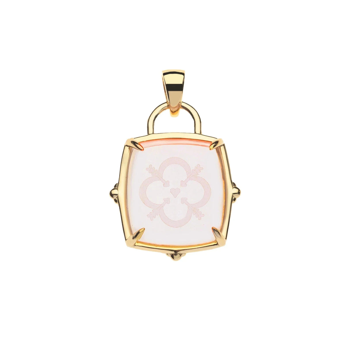 Love Carved Glass Pendant 16-18" Classic Rolo Necklaces Jane Win 