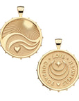 Love Courage Strength Original Pendant Coin 16-18" Classic Rolo Necklaces Jane Win 