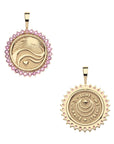 Love Courage Strength Petite Embellished Coin 16-18" Classic Rolo Necklaces Jane Win 