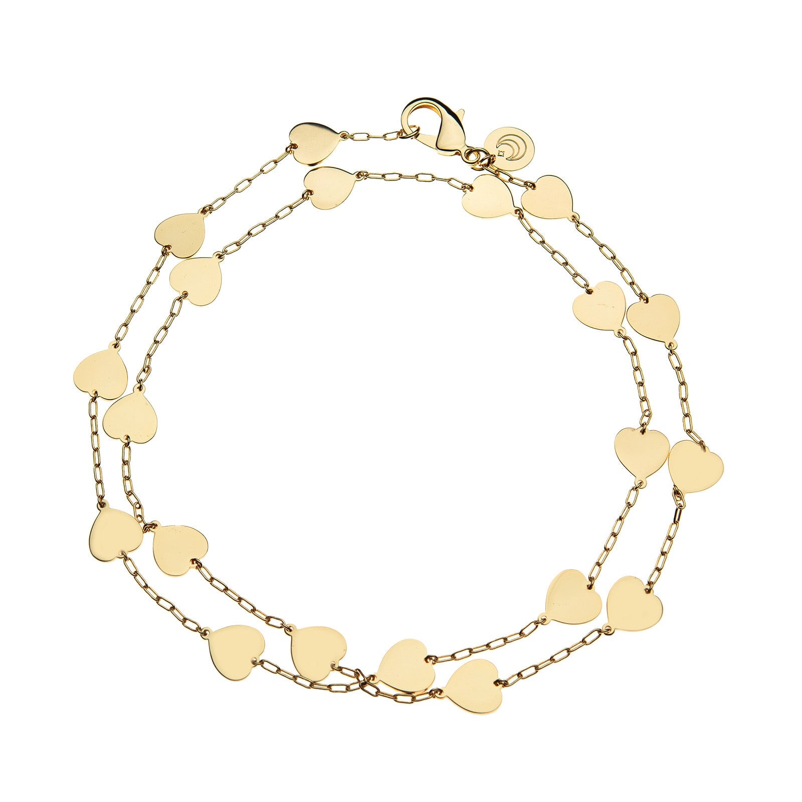 Love Pieces of My Heart Double Wrap Chain Necklaces Jane Win 