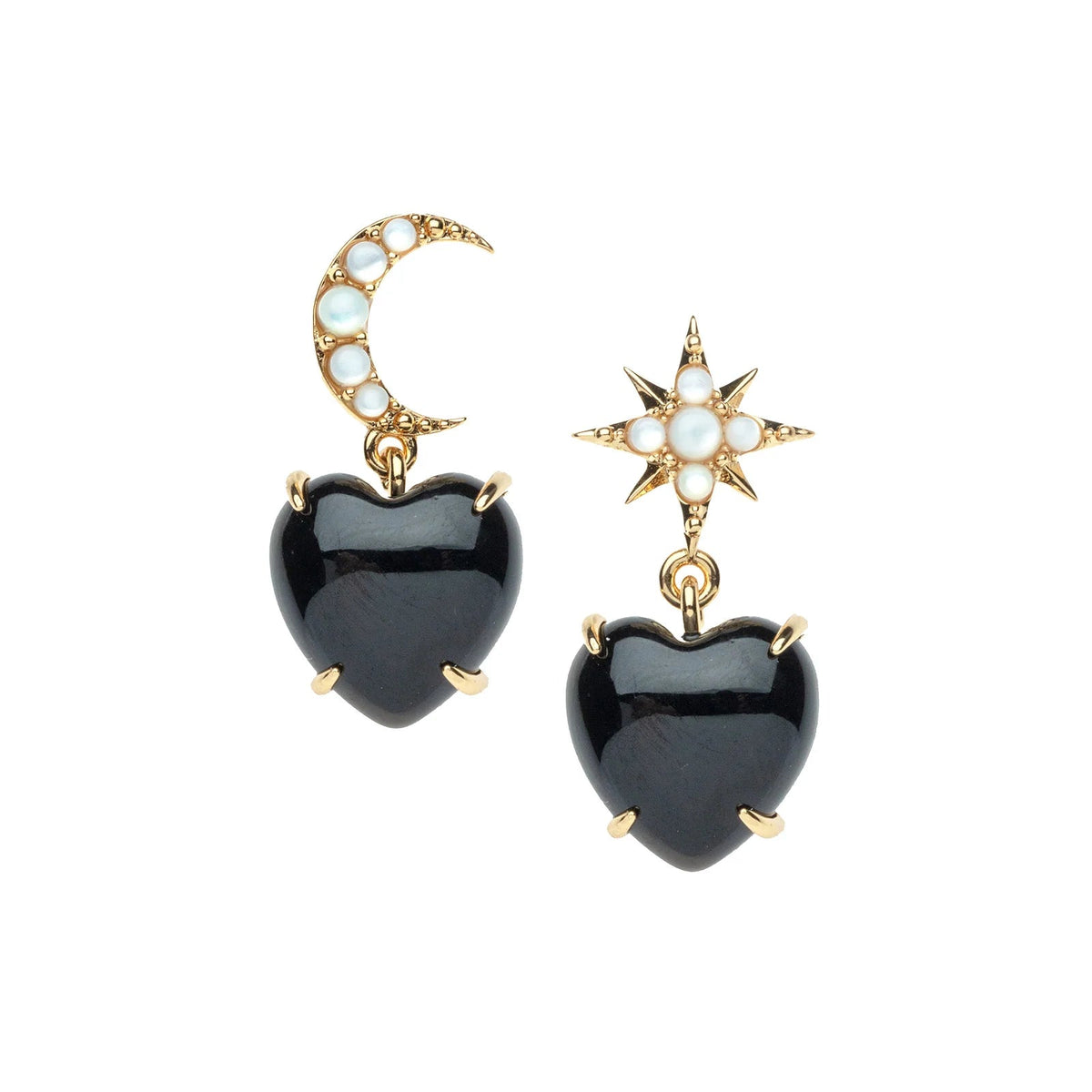 Love You To The Moon And Stars Earrings Onyx Necklaces Jane Win 