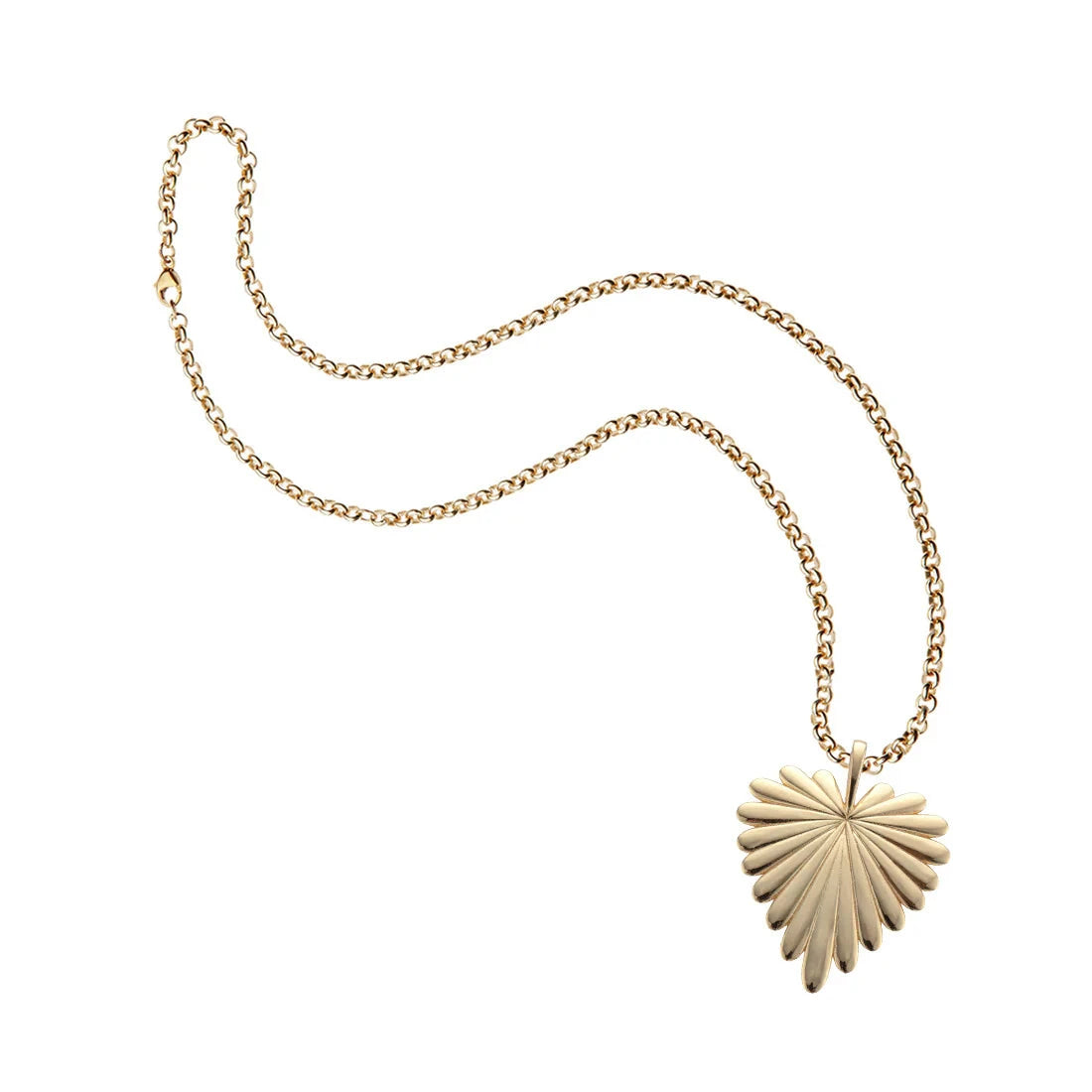 Love Full Heart Pendant 18" Grande Rolo Necklaces Jane Win 