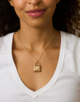 Locked Up In Love Pendant 16-18" Classic Rolo Necklaces Jane Win 