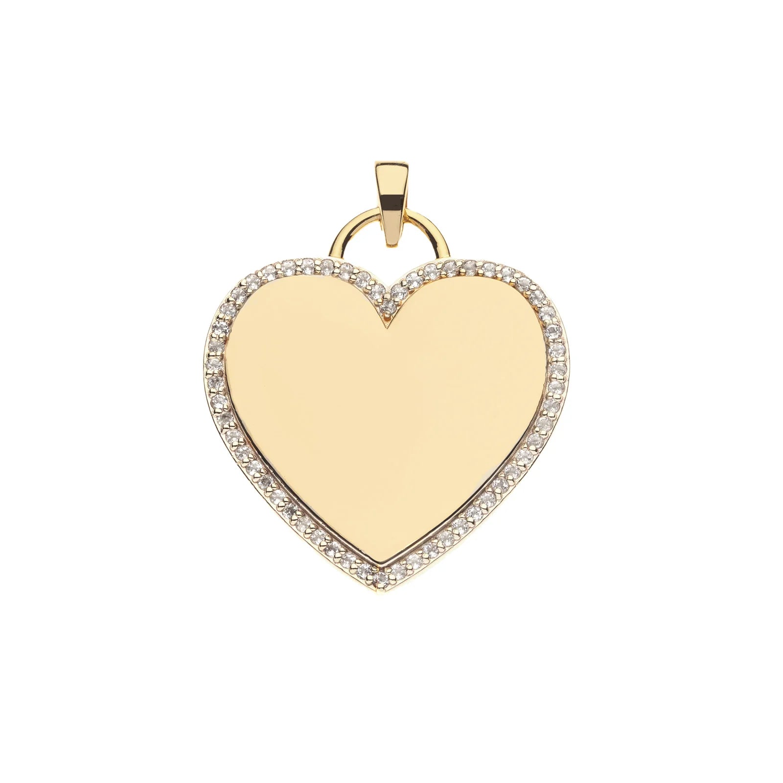 front view of Never Enough Love Pendant with white background