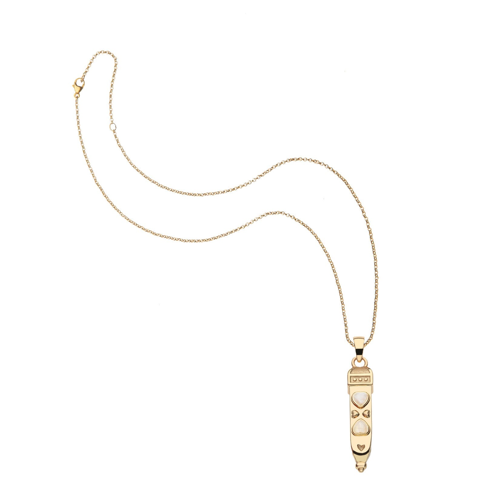 Love is Strong Heart Ray Pendant 16-18" Classic Rolo Necklaces Jane Win 