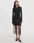 Luca Mesh Paneled Top Black Tops - Tees rag & bone 