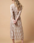 Luciana Ikat Dress Khaki