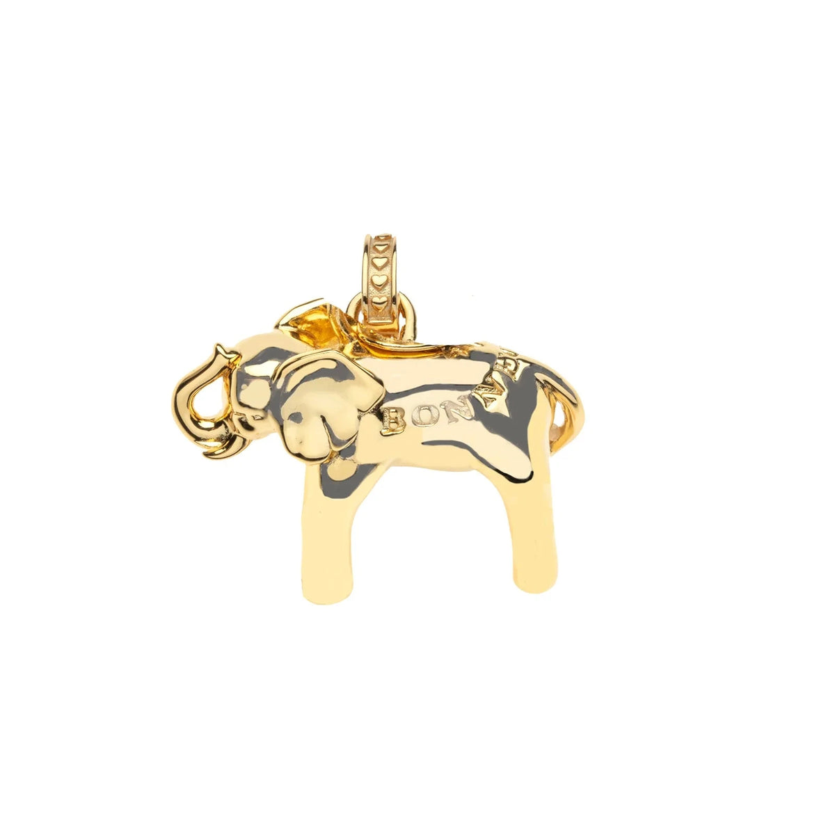 Lucky Bonne Chance Elephant Charm 16-18" Classic Rolo Necklaces Jane Win 