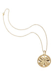 Lucky Clover Cutout Pendant Coin 16-18" Classic Rolo Chain Necklaces Jane Win 