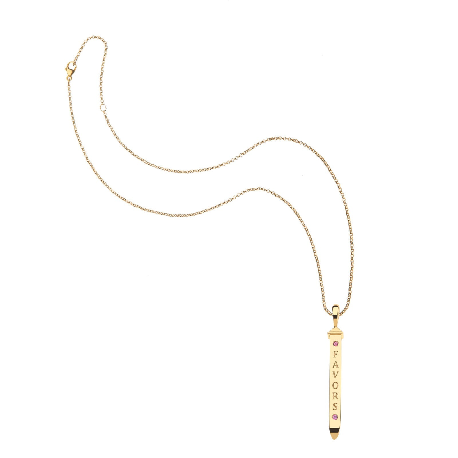 Lucky Bold and The Brave Dogtag Pendant 16-18" Classic Rolo Chain Necklaces Jane Win 