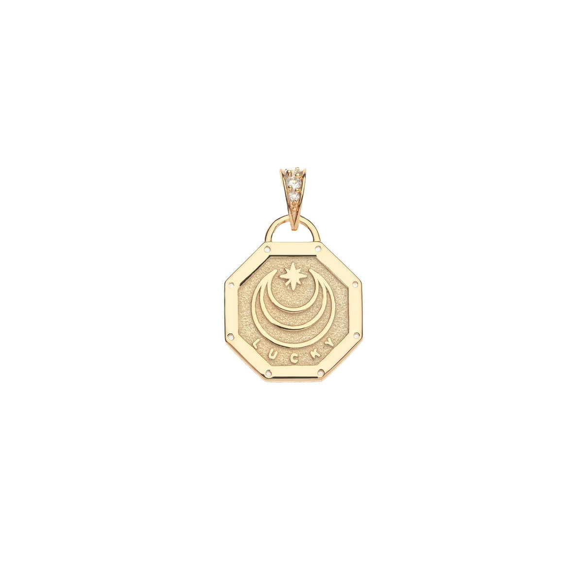 Lucky Frog Petite Embellished Coin 16-18" Classic Rolo Chain Necklaces Jane Win 
