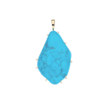 Lucky Nugget Pendant Turquoise-Pendant Only