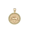 Lucky Rabbit Small Embellished Pendant Coin 18-20" Adj Delicate Chain Necklaces Jane Win 