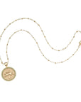 Lucky Rabbit Small Embellished Pendant Coin 16-18" Satellite Chain Necklaces Jane Win 