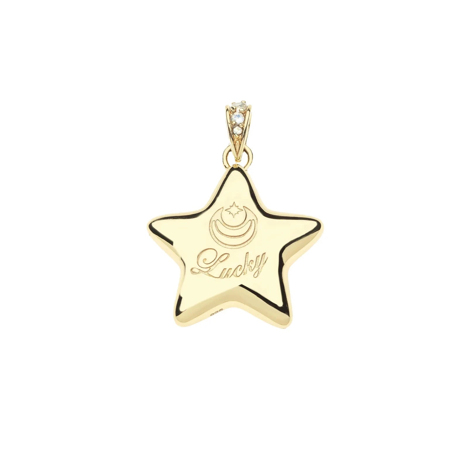 Lucky Shining Star Pendant 16-18" Classic Rolo Necklaces Jane Win 