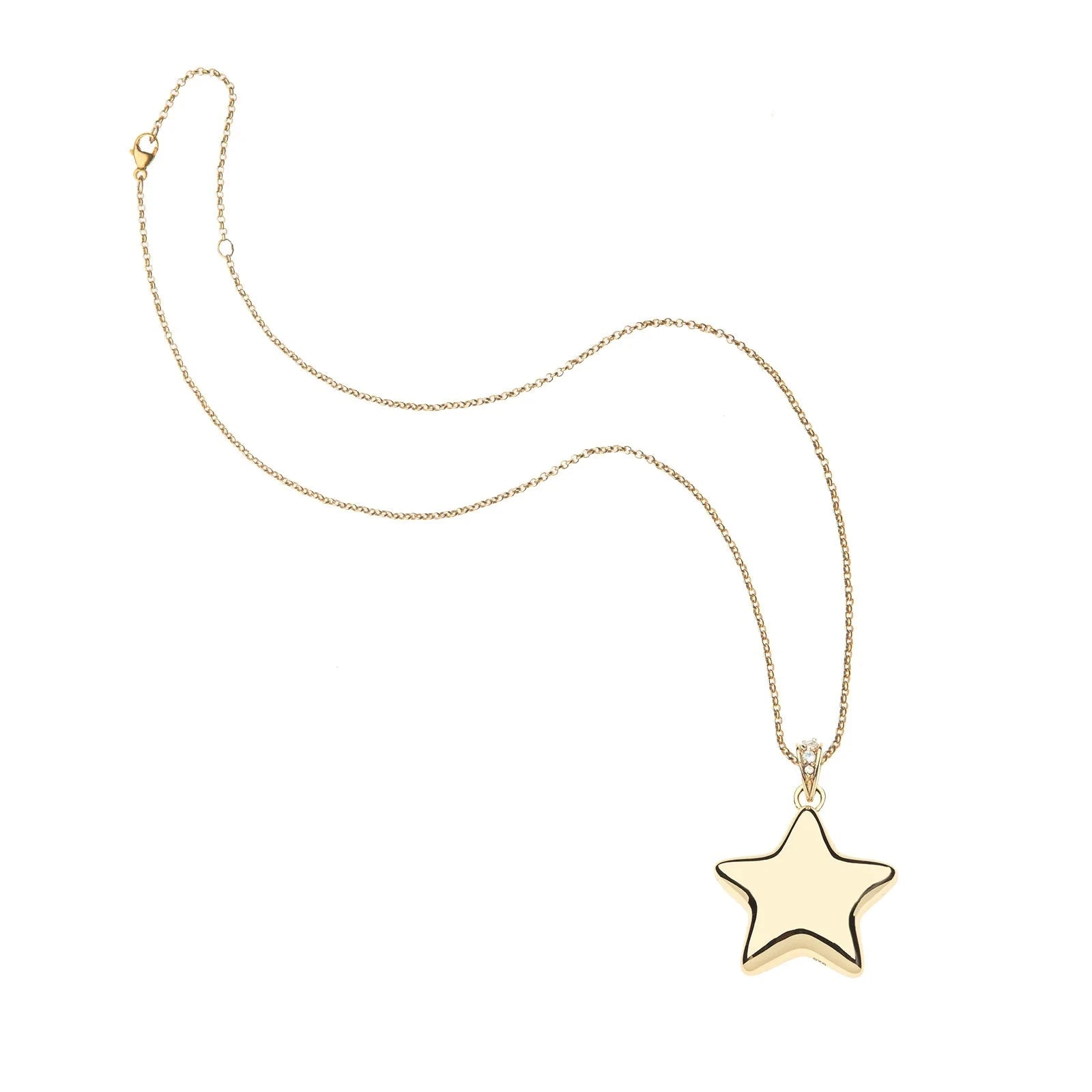 Lucky Shining Star Pendant 16-18" Classic Rolo Necklaces Jane Win 