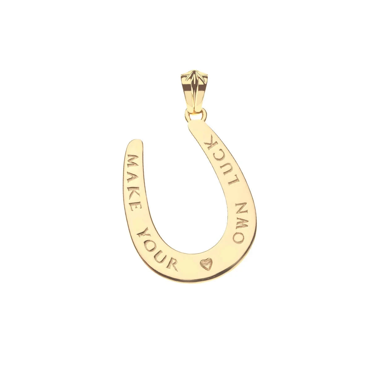 Lucky Starry Horseshoe Pendant 16-18" Classic Rolo Necklaces Jane Win 