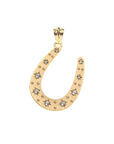 Lucky Starry Horseshoe Pendant 16-18" Classic Rolo Necklaces Jane Win 