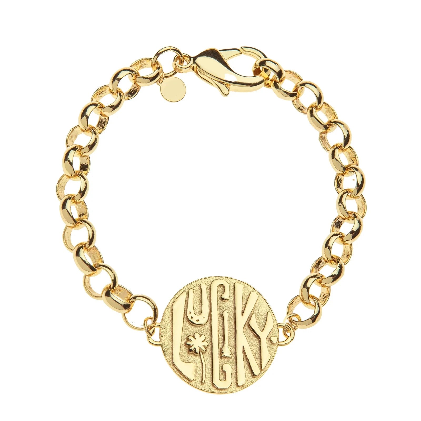 Lucky Bonne Chance Disk Bracelet Bracelet Jane Win 