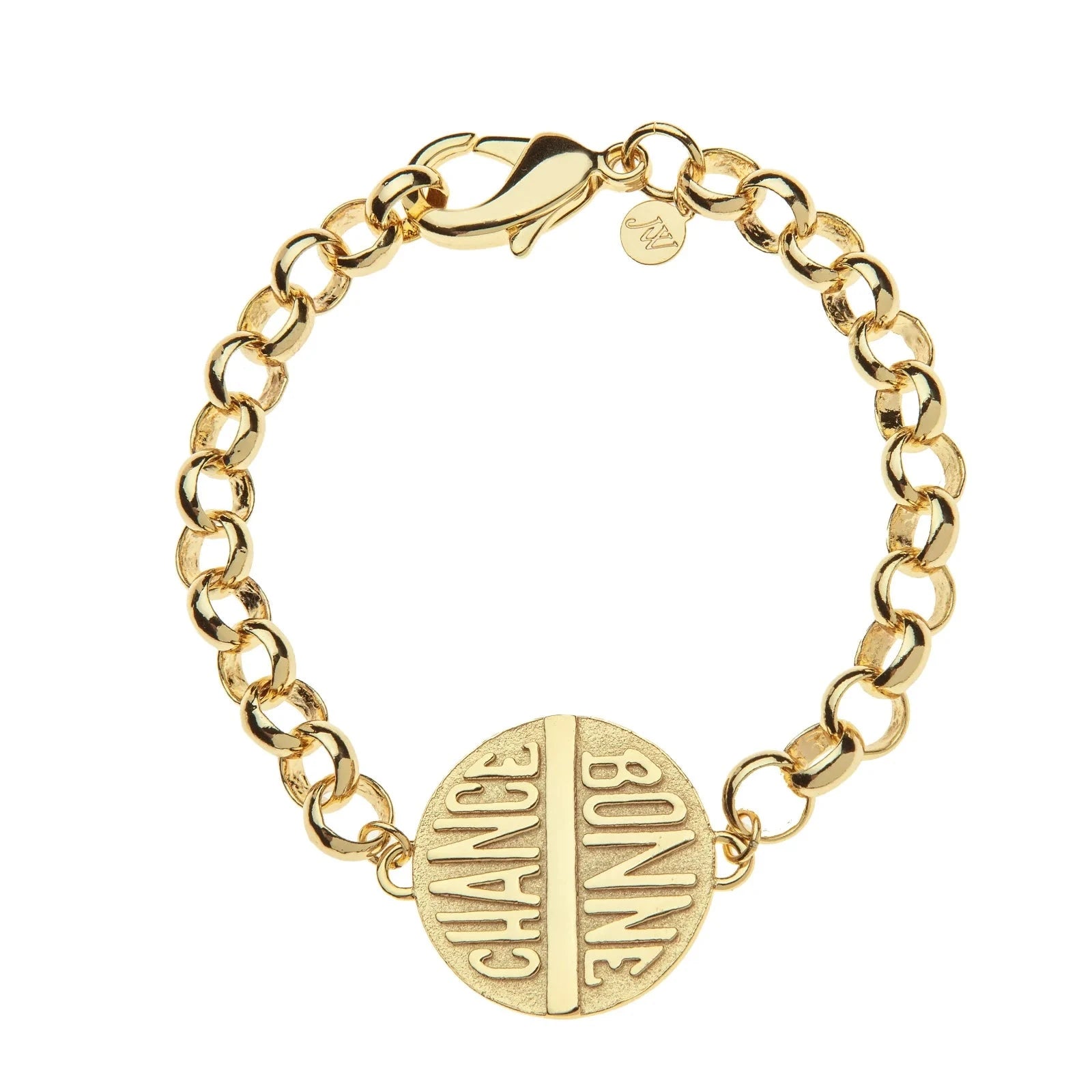 Lucky Bonne Chance Disk Bracelet Bracelet Jane Win 