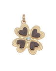 Lucky in Love Clover Pendant with Wood 18" Drawn Link Necklaces Jane Win 