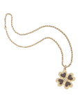 Lucky in Love Clover Pendant with Wood 18" Grand Rolo Chain Necklaces Jane Win 