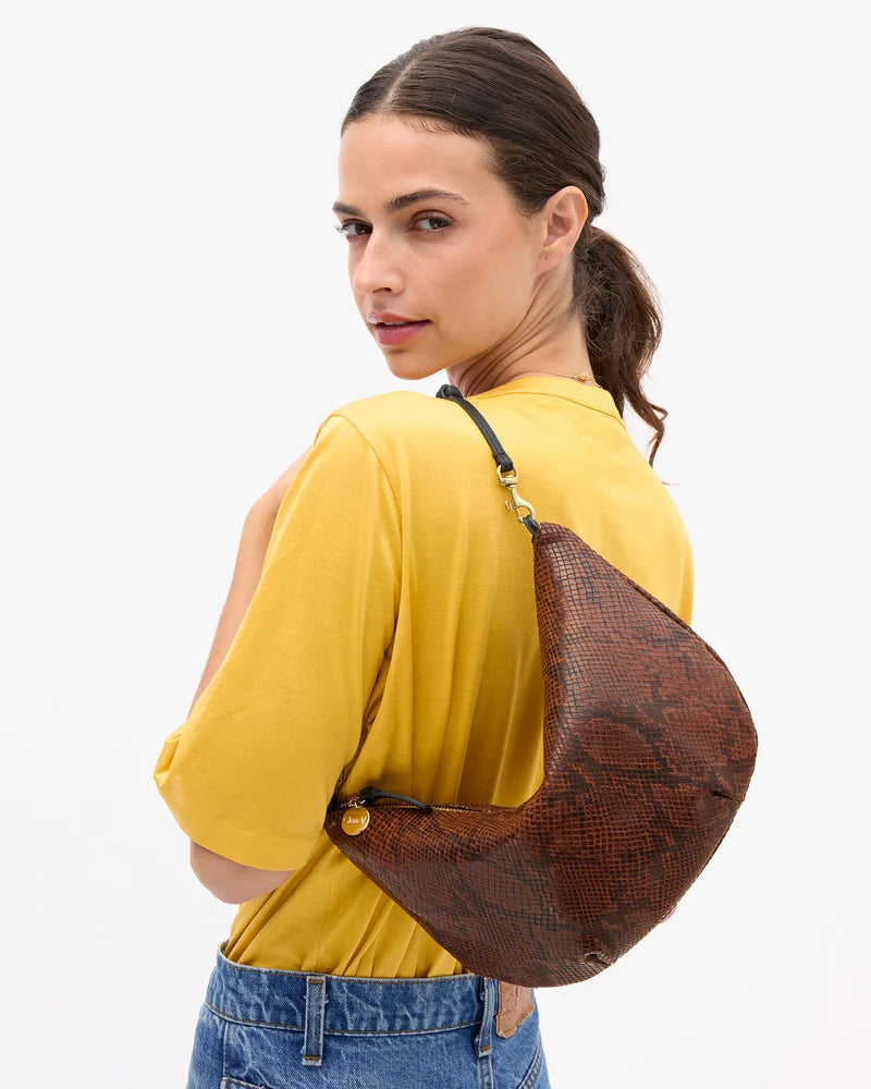 Lune Embossed Python Auburn