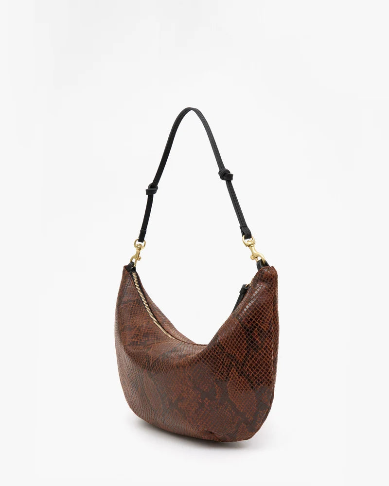 Lune Embossed Python Auburn