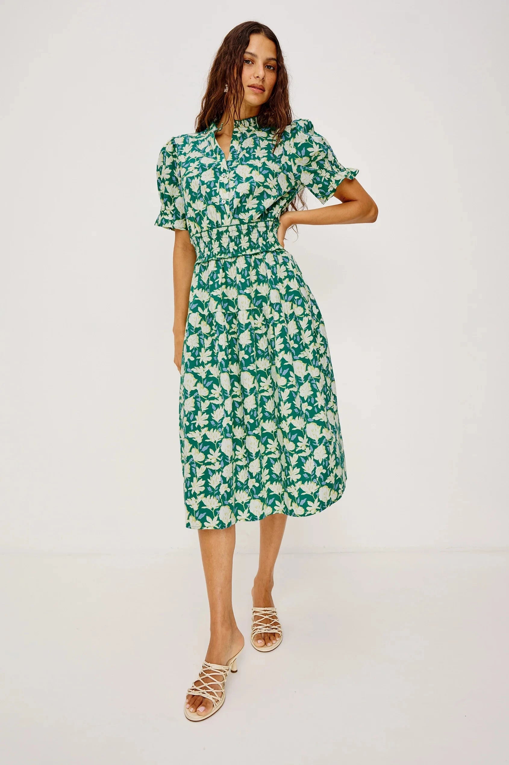 Makayla Dress Green Mayflower Dresses - Midi Rails 
