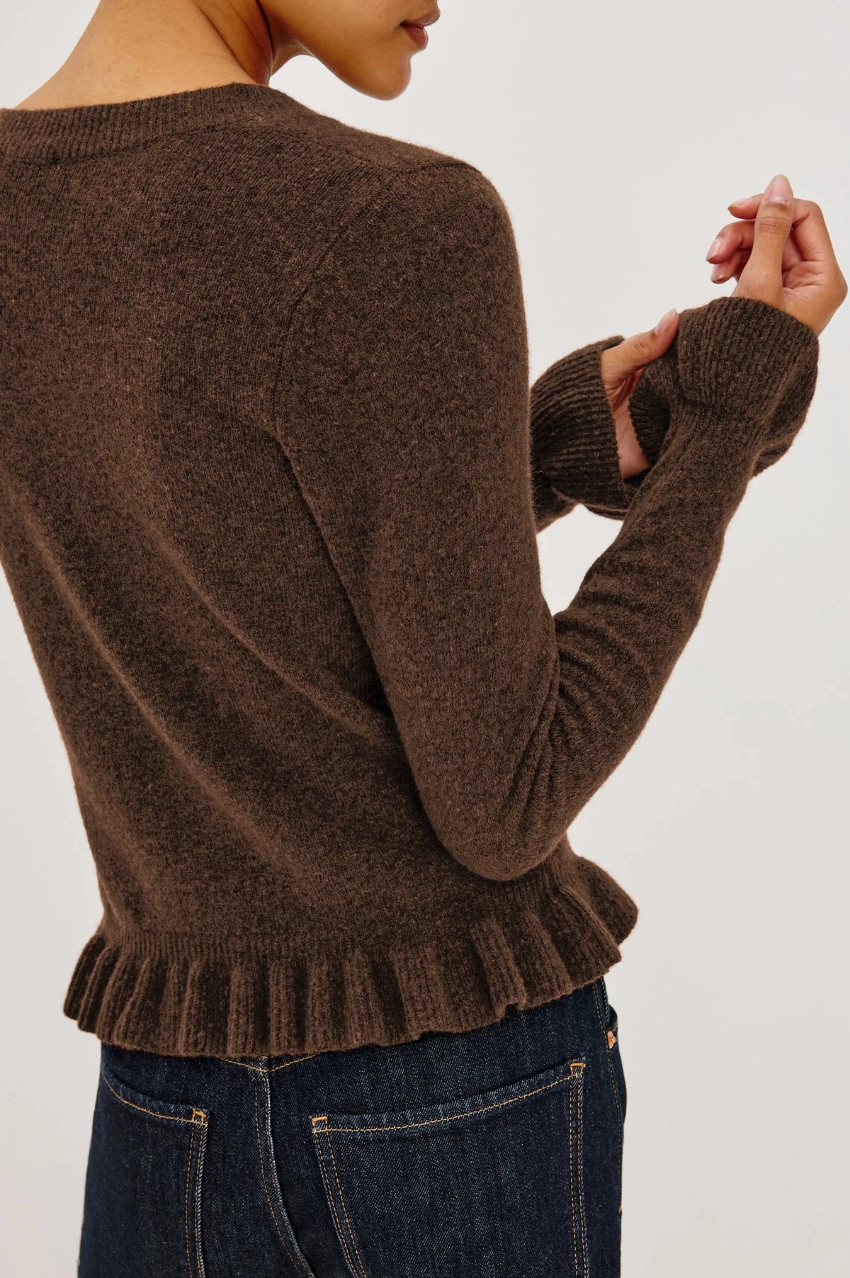 Mandy Chocolate Sweater - Cardigans Rails 