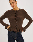 Mandy Chocolate Sweater - Cardigans Rails 