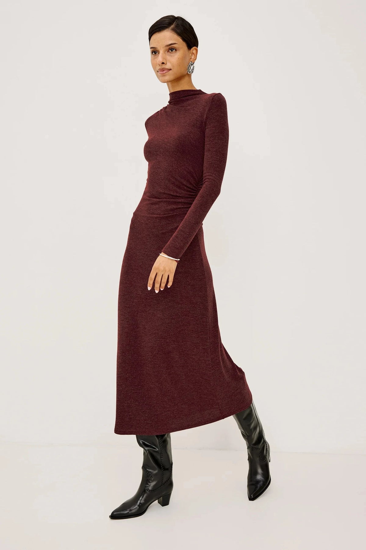 Margaret Dress Merlot Dresses - Maxi Rails 