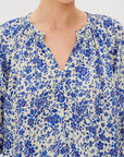 Mariah Top Blue Marguerite Tops - Blouses Rails 