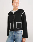 Melanie Black Outerwear - Longsleeve Rails 