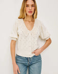 Mindy Top Ivory Sweater - Cardigans Rails 