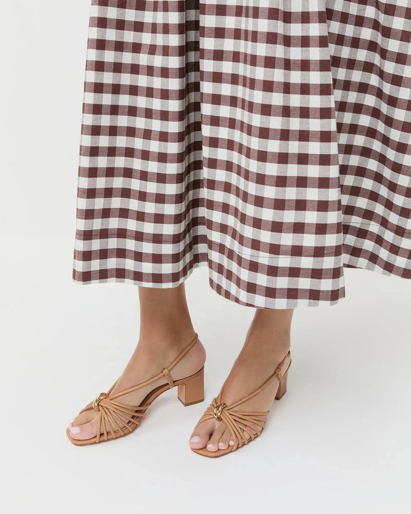 Minna Strappy Mid Heel Sandal With Hardware Dune Sandals - Heeled Sandals Loeffler Randall 