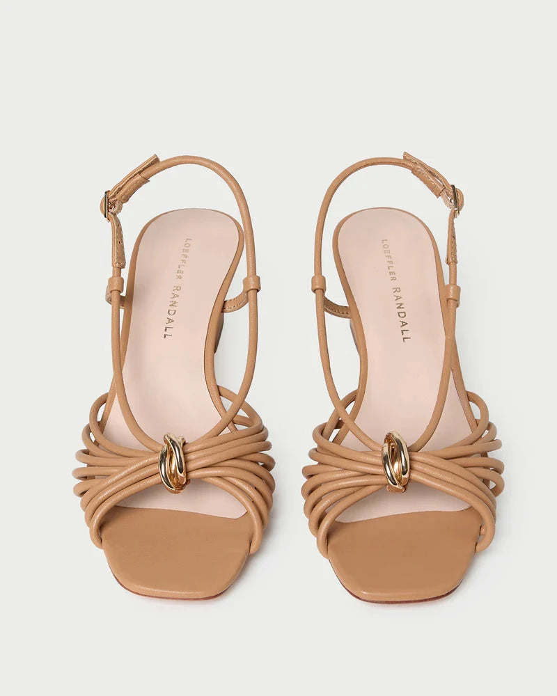 Minna Strappy Mid Heel Sandal With Hardware Dune Sandals - Heeled Sandals Loeffler Randall 