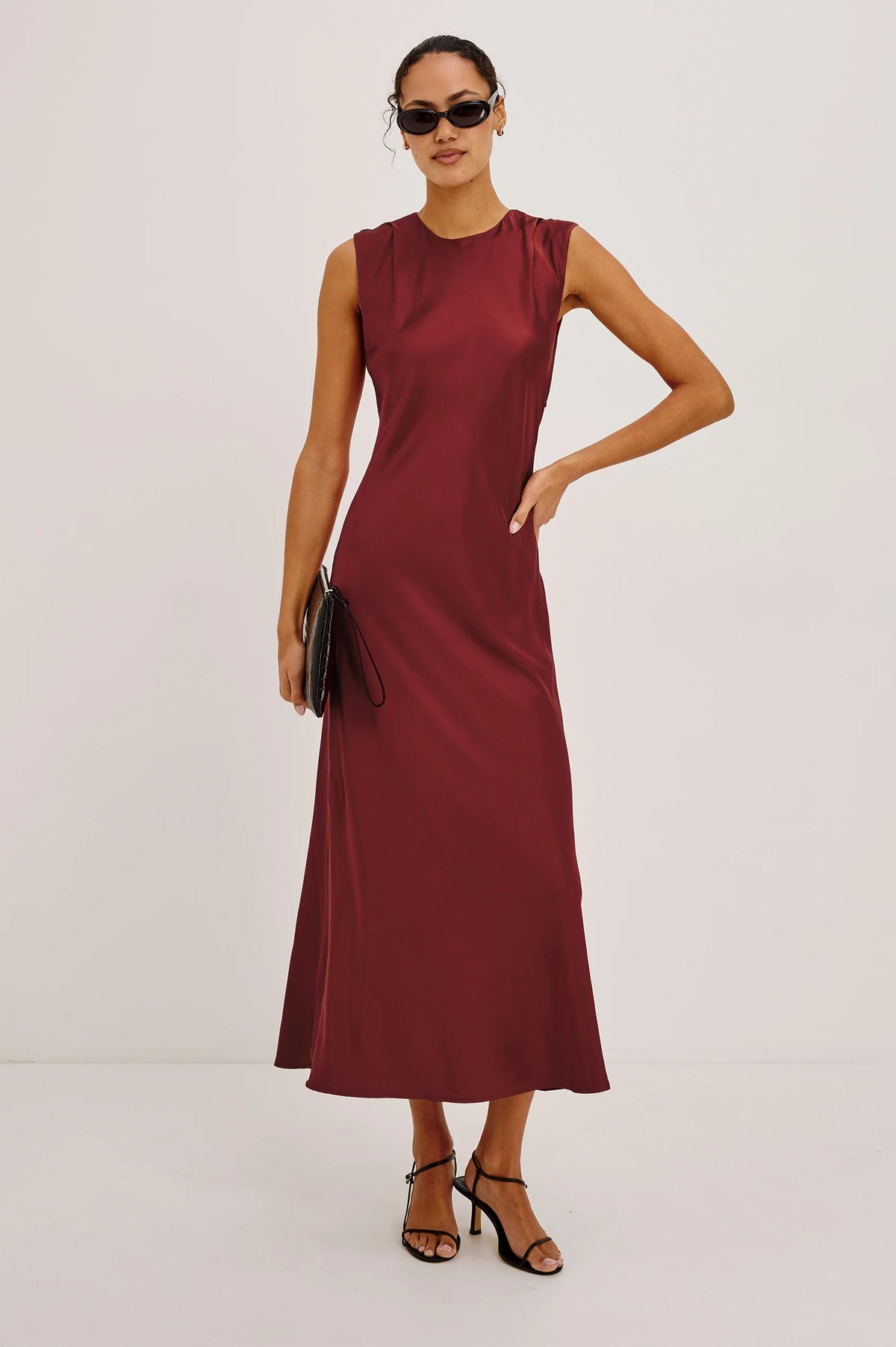 Mira Dress Crimson