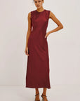 Mira Dress Crimson