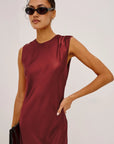 Mira Dress Crimson