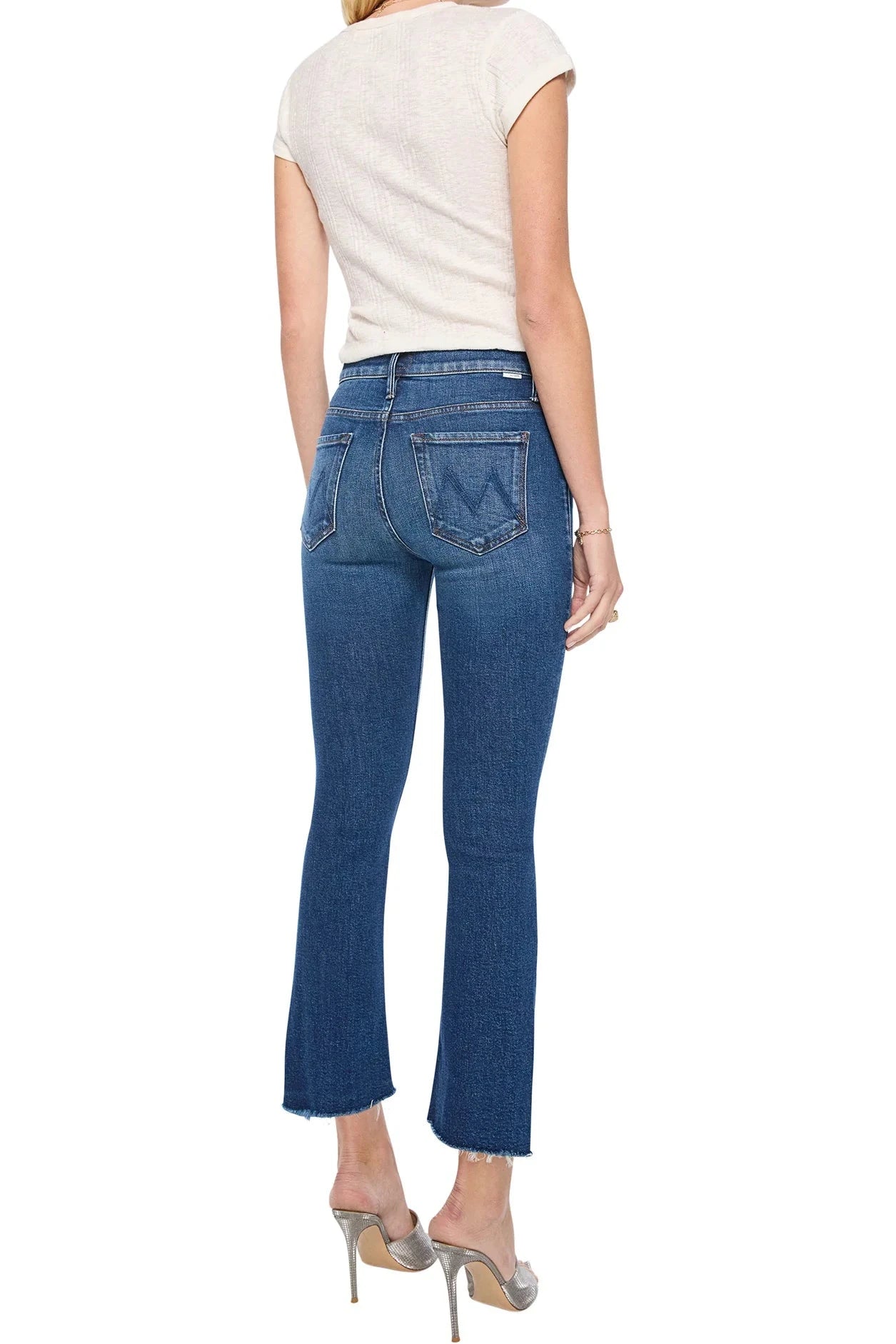 The Insider Ankle Step Fray Cosmic Cowgirl Denim - Straight Mother 